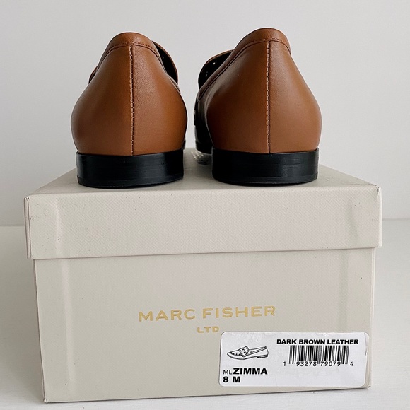 ✨New MARC FISHER Zimma Leather Studded Loafers - Picture 7 of 9